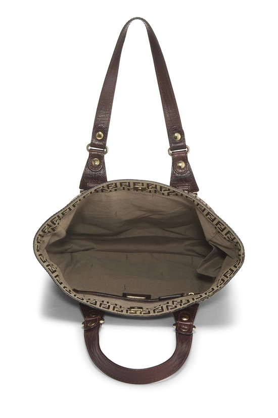 Pre-Owned Brown Zucchino Canvas Tote Medium QBB05DCR0700A