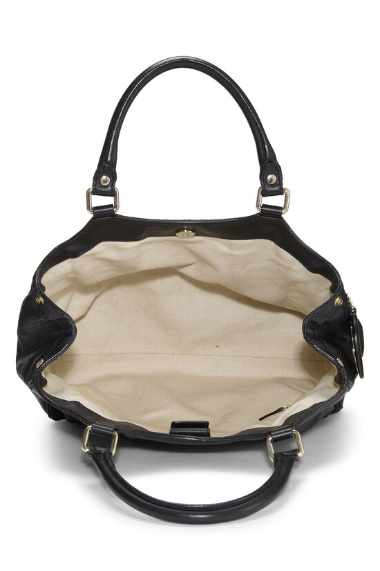 Black Guccissima Sukey Tote, , large image number 5