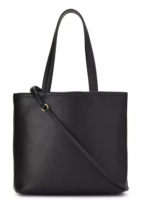Black Calfskin Logo Tote Small, , large image number 3