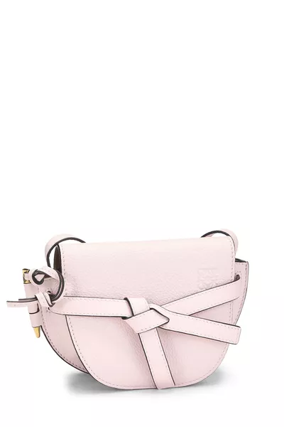 Pink Calfskin Gate Bag Mini, , large