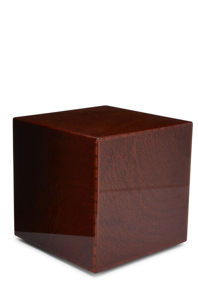 Brown Wood Scarf Box, , large