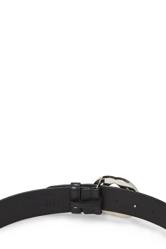 Black Guccissima Leather Interlocking Belt, , large image number 3