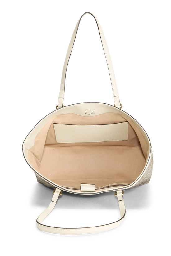 White GG Supreme Canvas Ophidia Tote Medium, , large image number 5