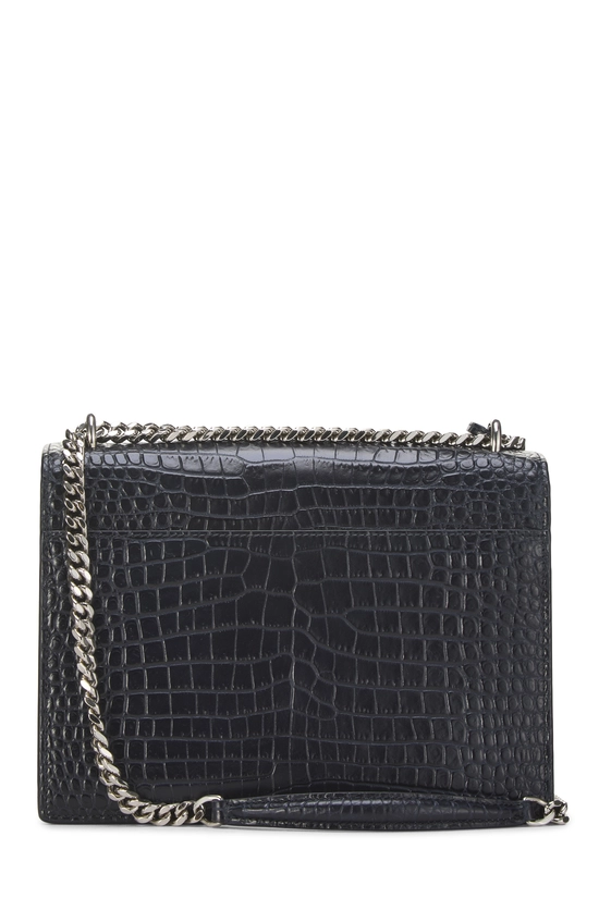 Navy Embossed Leather Sunset Medium, , large image number 3