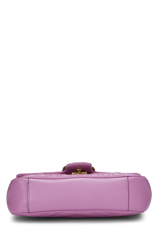 Purple Matelassé Leather Marmont Shoulder Bag Small, , large image number 4