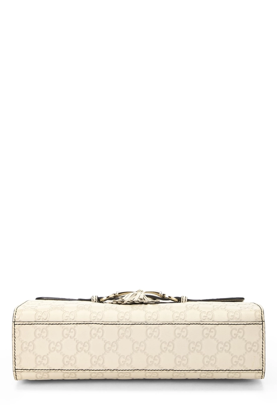 White Guccissima Leather Emily Chain Shoulder Bag, , large image number 4