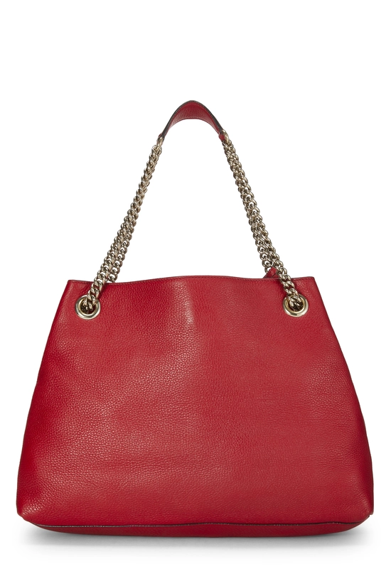 Red Leather Soho Chain Tote, , large image number 3