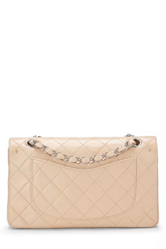 Pink Quilted Lambskin Classic Double Flap Small, , large image number 3