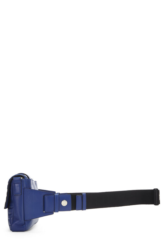 Blue Zucca Leather Convertible Baguette Belt Bag, , large image number 4