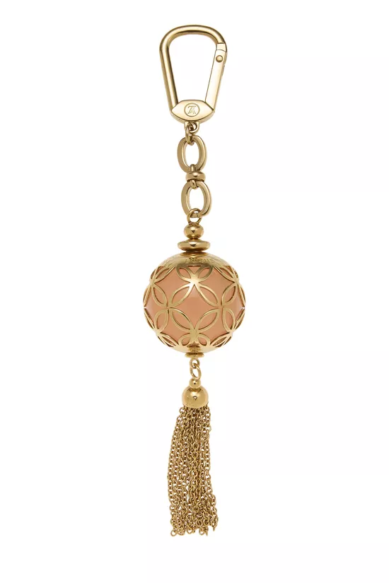Gold Ice Ball Bag Charm, , large image number 1