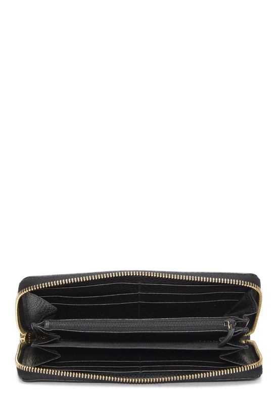 Black Leather GG Marmont Continental Wallet, , large image number 3