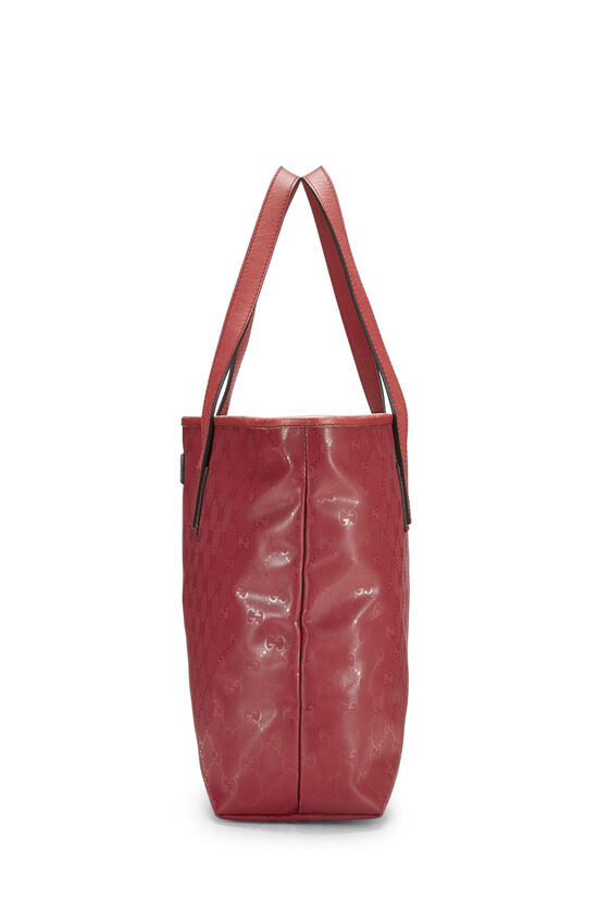 Red GG Imprime Canvas Tote, , large image number 3
