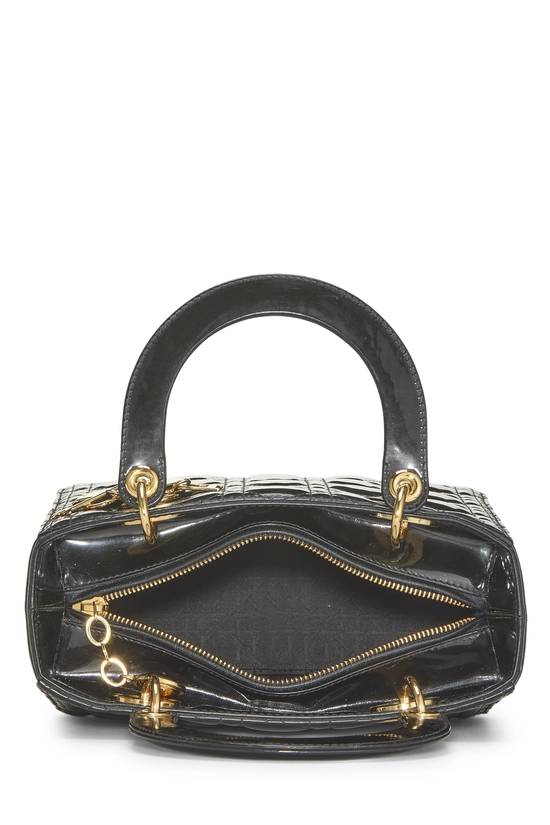 Black Cannage Quilted Patent Leather Lady Dior Medium, , large image number 5