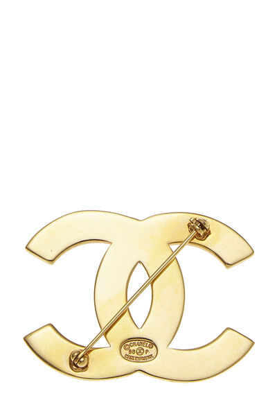 Gold Logo Engraved 'CC' Pin, , large