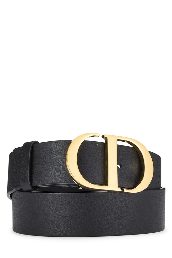 Black Calfskin 30 Montaigne Belt 75, , large image number 0