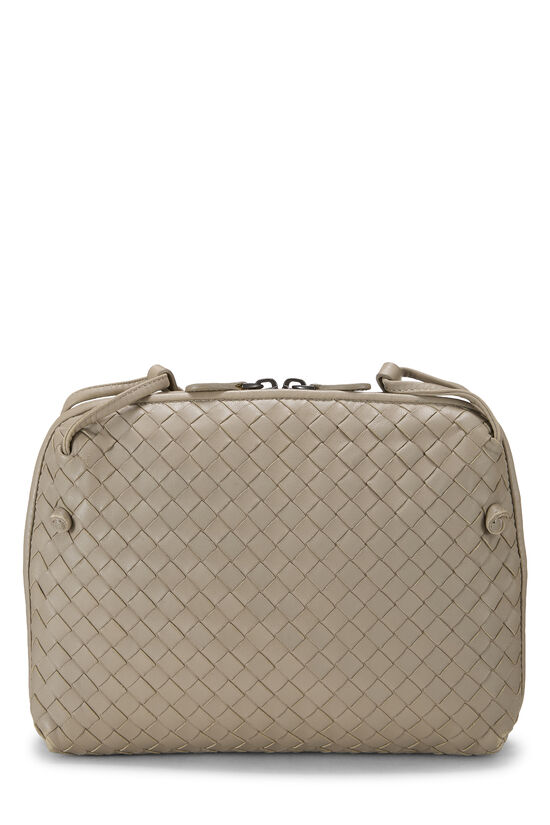 Grey Intrecciato Leather Nodini Crossbody, , large image number 0