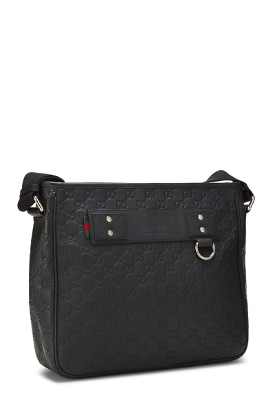 Gucci Black Rubber Messenger Bag — photo 2