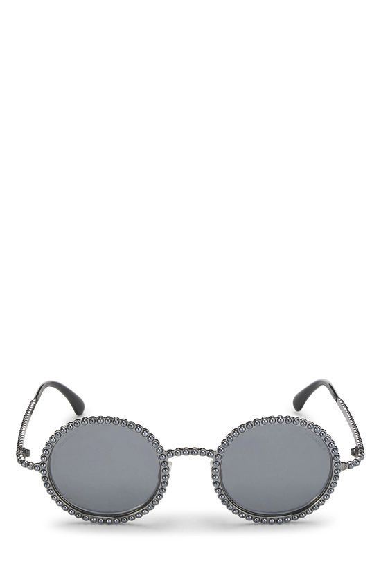 Silver Metal Round Sunglasses 71138, , large image number 0
