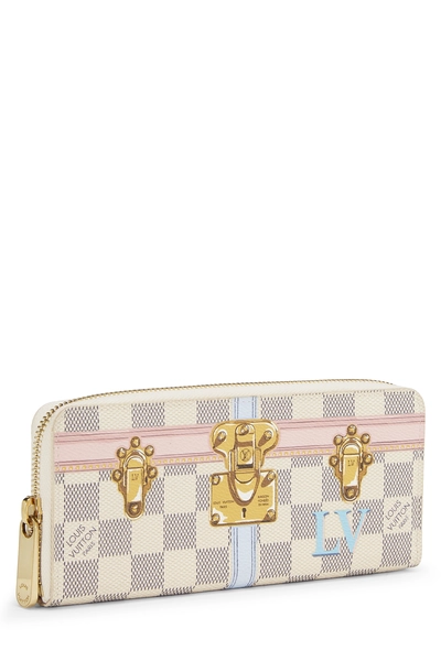 Damier Azur Trunk Clemence Wallet, , large