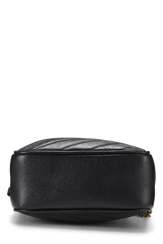 Black Leather GG Marmont Double Zip Crossbody Bag Small, , large image number 4