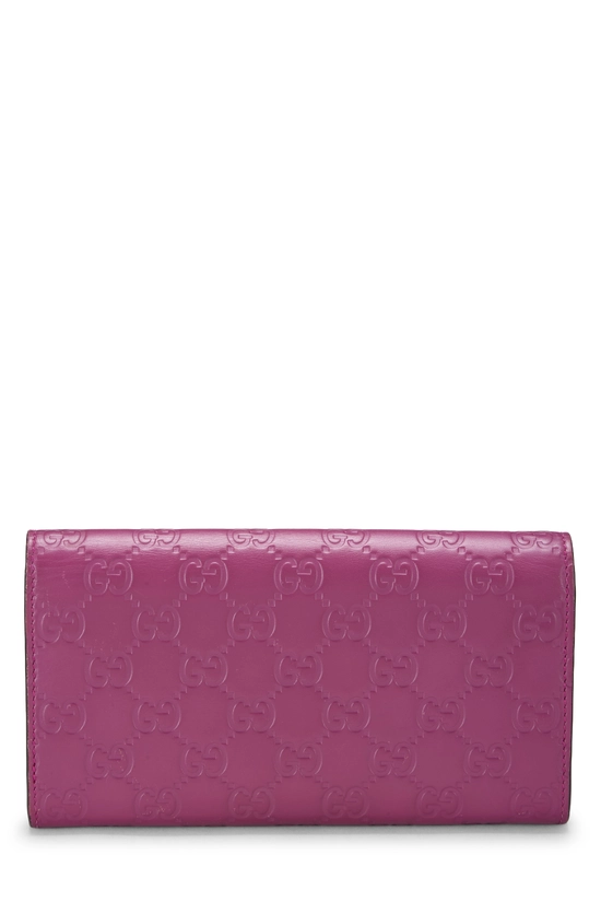 Pink Guccissima Continental Bow Wallet, , large image number 2