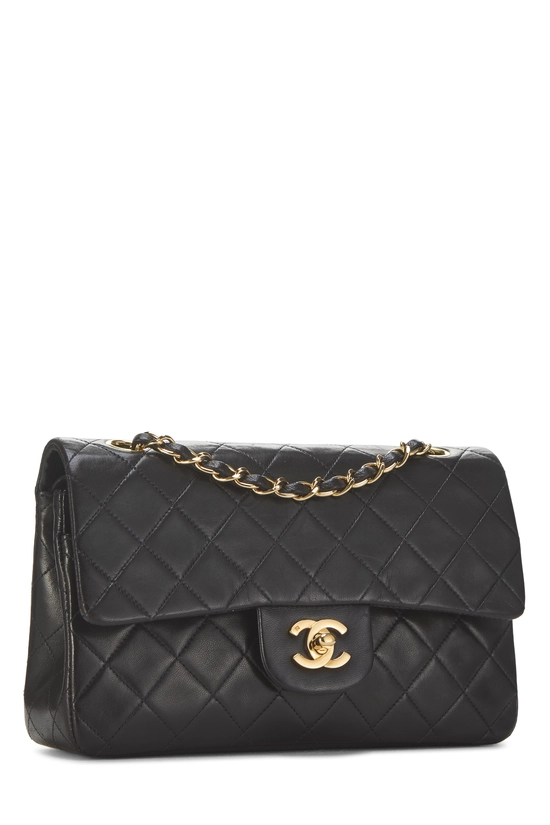 Black Quilted Lambskin Classic Double Flap Small, , large image number 1