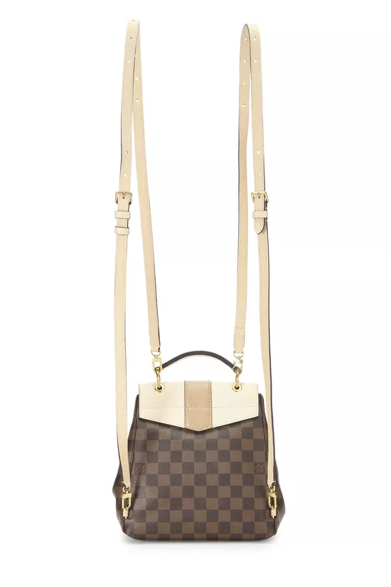 Cream Damier Ebene Clapton Backpack, , large image number 3