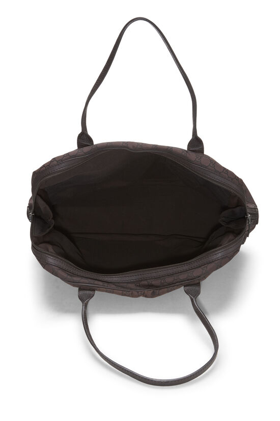 Brown GG Nylon Princy Satchel, , large image number 5