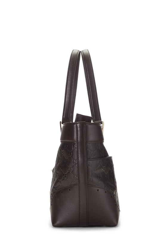 Brown Guccissima Leather Punch Tote, , large image number 2