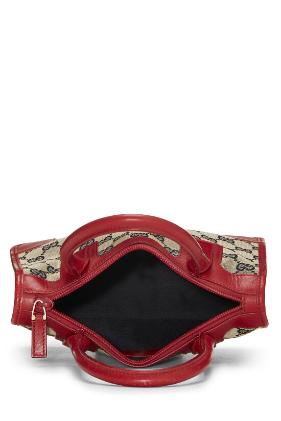 Red & Navy Original GG Canvas Handbag Small, , large image number 5