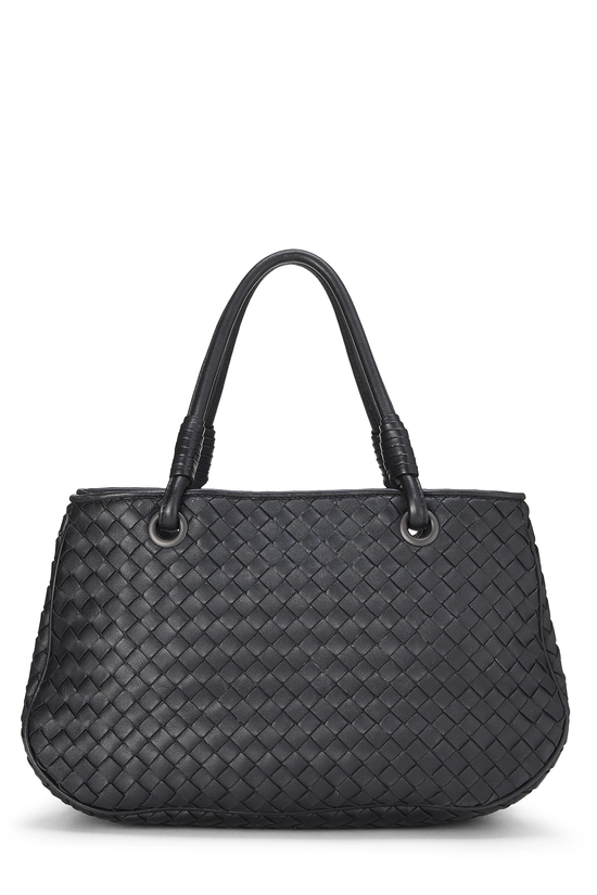Black Intrecciato Tote Small, , large image number 0