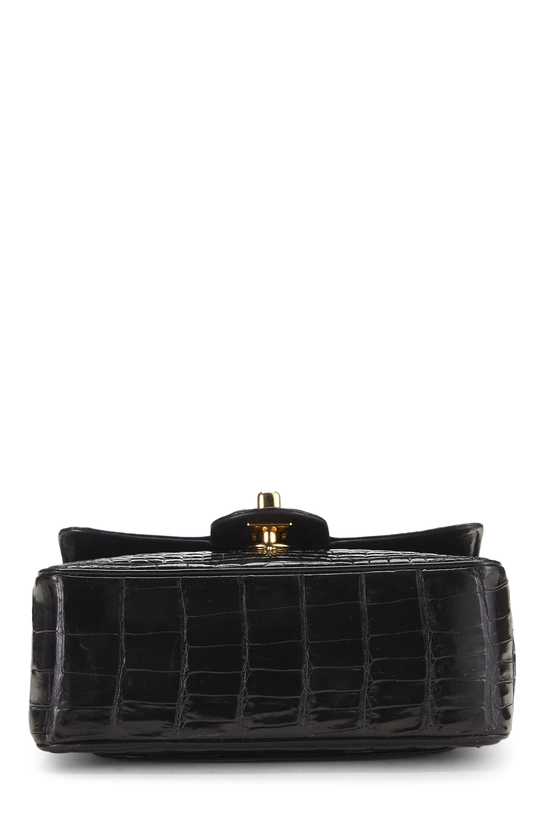 Black Crocodile Square Flap Mini, , large image number 4
