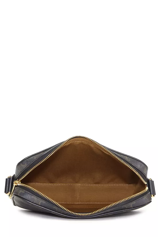 Brown Coated Canvas Triomphe Messenger Medium, , large image number 5