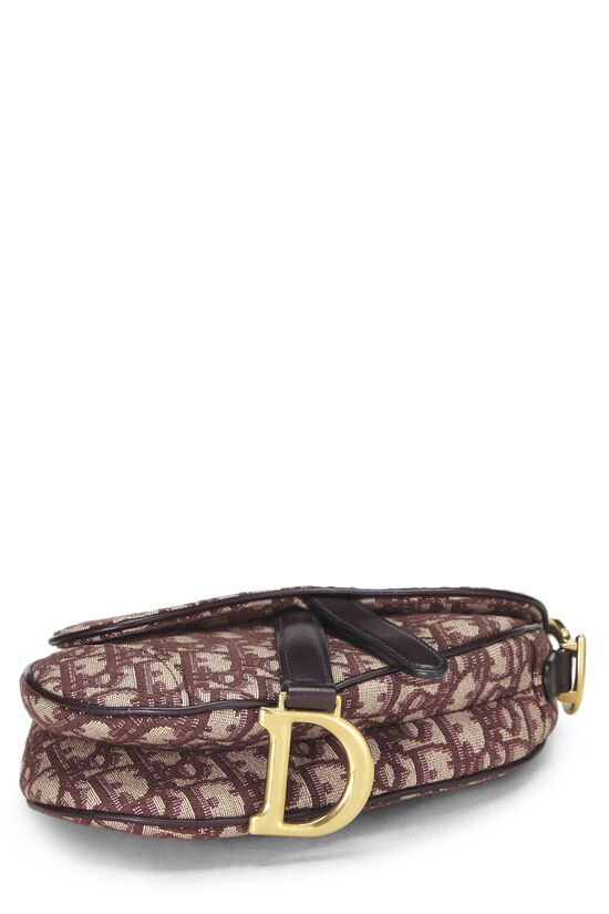 Burgundy Oblique Saddle Bag Mini, , large image number 4