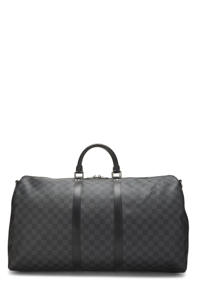 Damier Graphite Keepall Bandouliere 55
