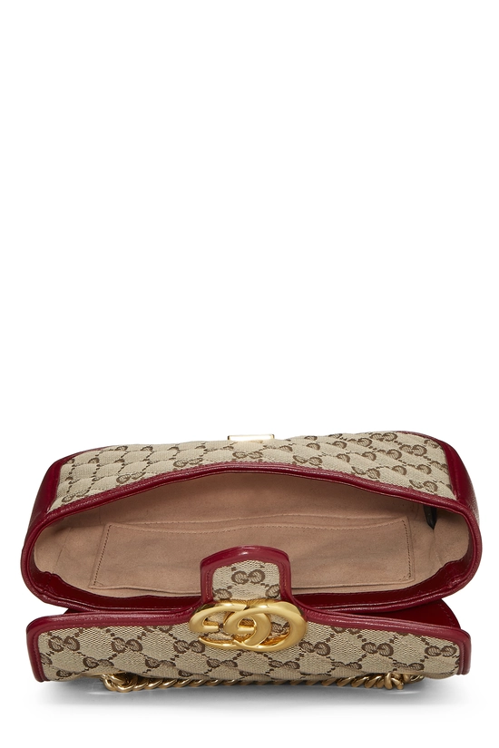 Red Original GG Canvas Marmont Shoulder Mini, , large image number 5