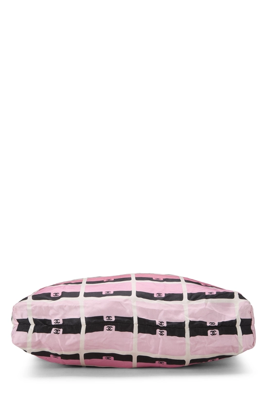 Pink Nylon Foldable Tote, , large image number 4