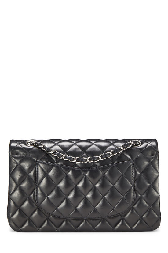 Black Quilted Lambskin Classic Double Flap Medium , , large image number 3