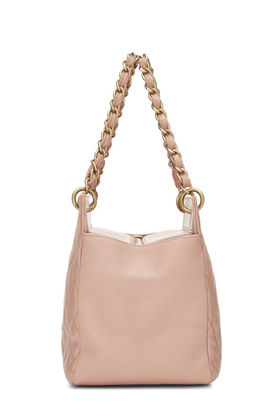 Pink Quilted Caviar Timeless Chain Tote Petite, , large image number 2