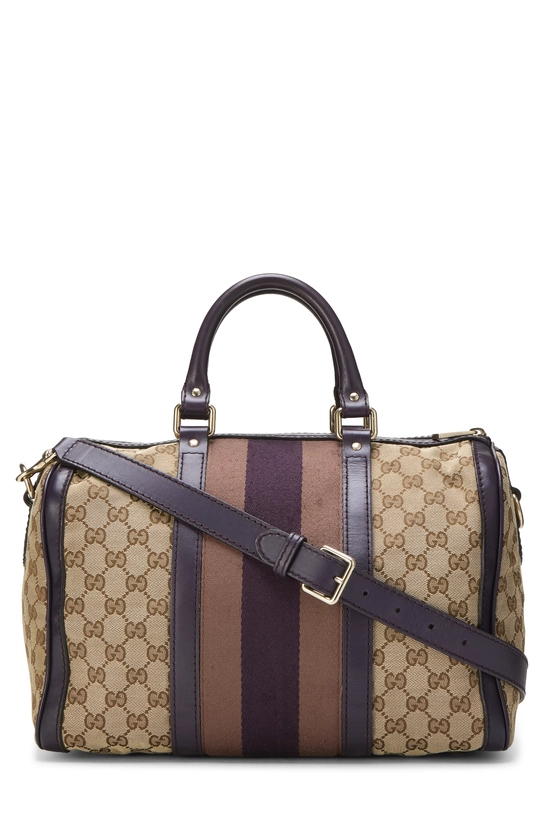 Purple Original GG Canvas Vintage Web Boston Medium, , large image number 3