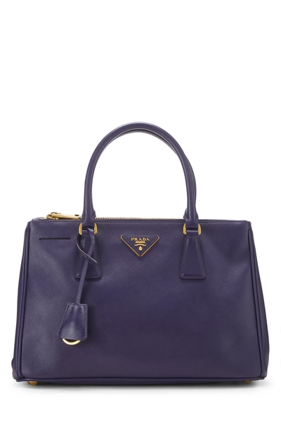 Prada Purple Saffiano Executive Tote Medium