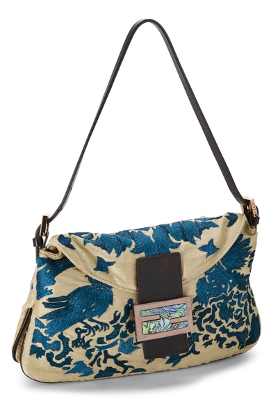 Multicolor Canvas Embroidered Shoulder Bag, , large