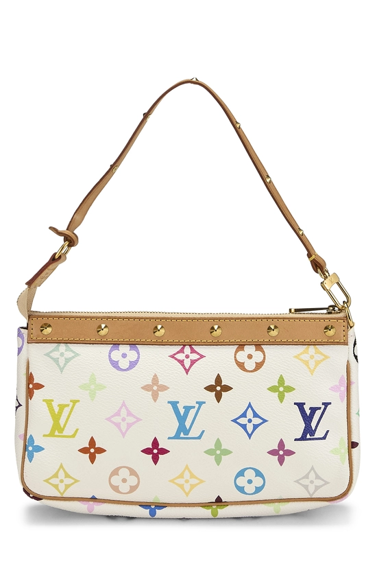 Takashi Murakami x Louis Vuitton White Monogram Multicolore Pochette Accessoires, , large image number 3