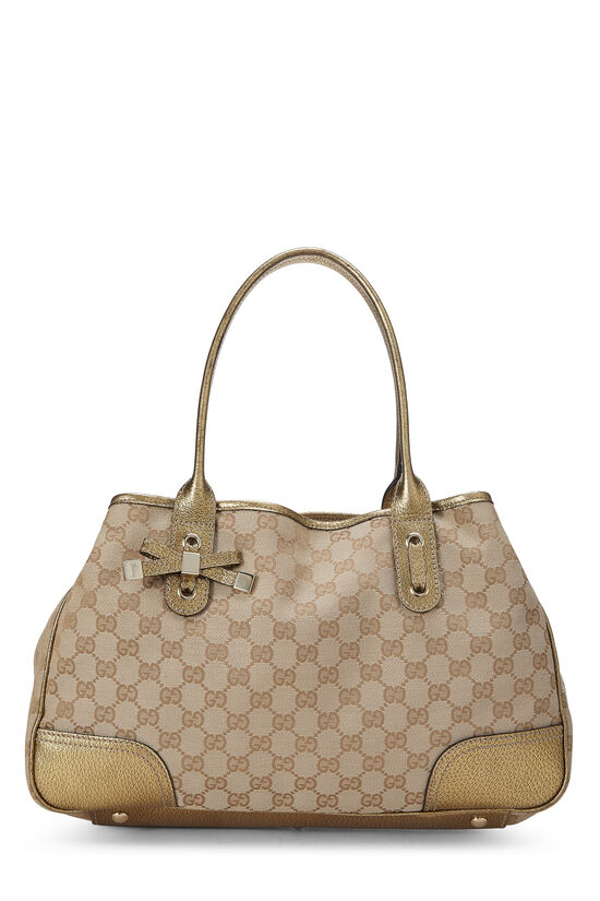 Gold Original GG Canvas Princy Tote, , large image number 0