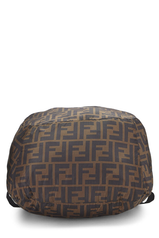 Brown Zucca Nylon Packable Backpack, , large image number 4