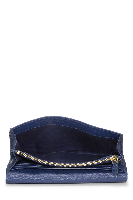 Navy Saffiano Continental Wallet, , large image number 3