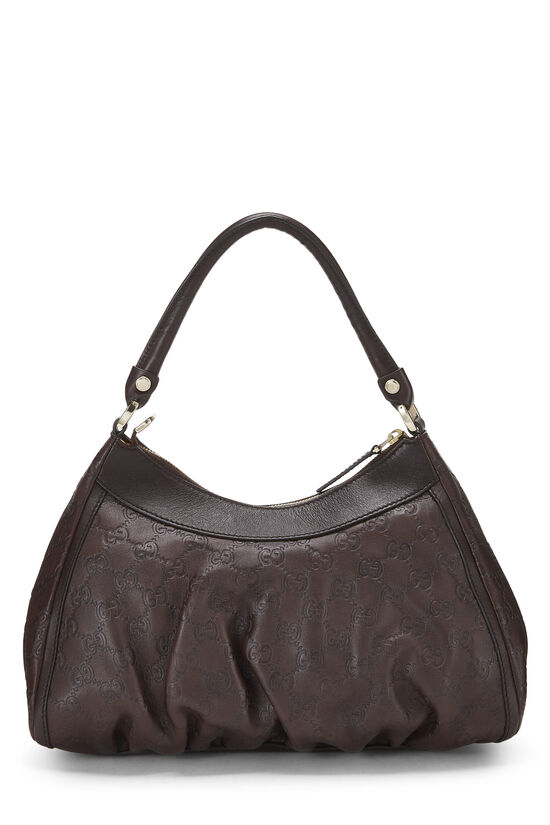 Brown Guccissima D-Ring Abbey Shoulder Bag Small, , large image number 3