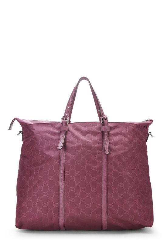 Purple GG Nylon Light Duffle Bag, , large image number 5