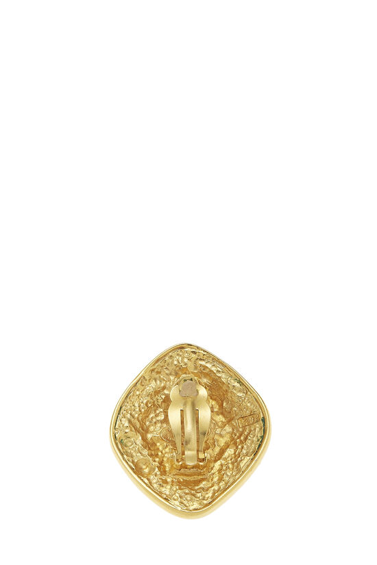 Gold Filigree 'CC' Earrings Large, , large image number 1