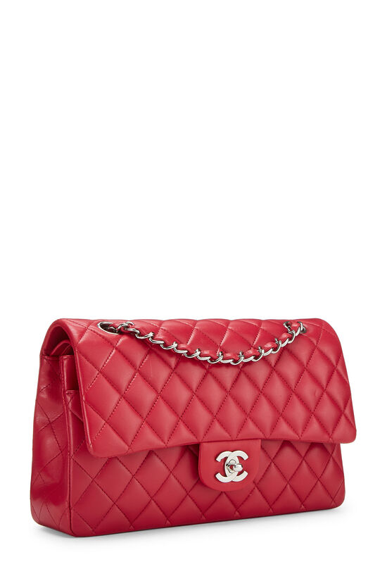 Chanel Pink Quilted Lambskin Classic Double Flap Medium